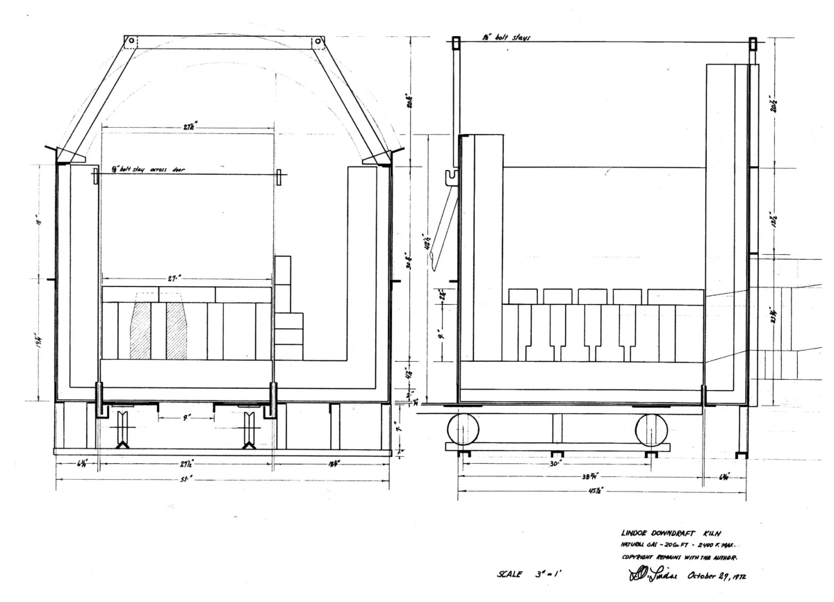 Drawing 3 of Lindoe gas kiln