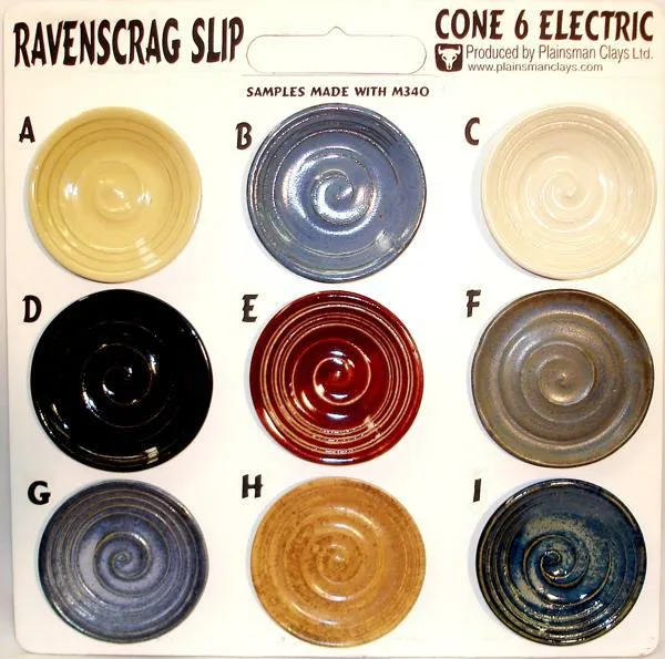 Ravenscrag Cone 6 Glazes Sampleboard