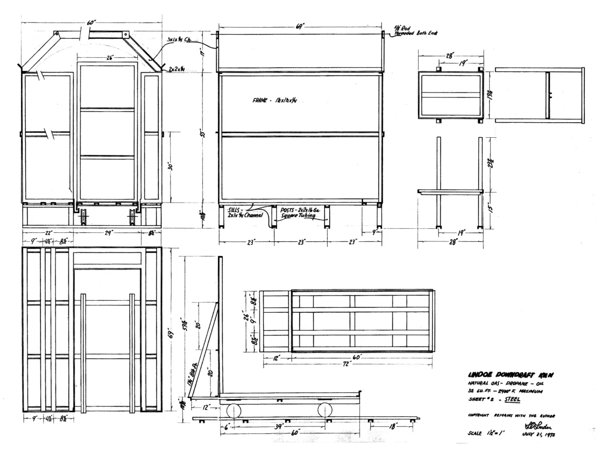 Drawing 4 of Lindoe Gas kiln