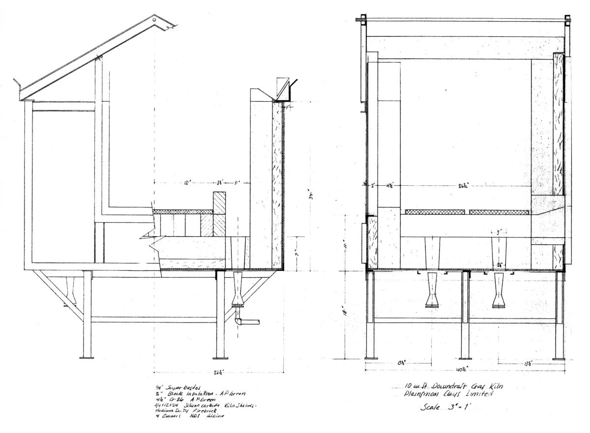 Drawing 7 of Lindoe gas kiln