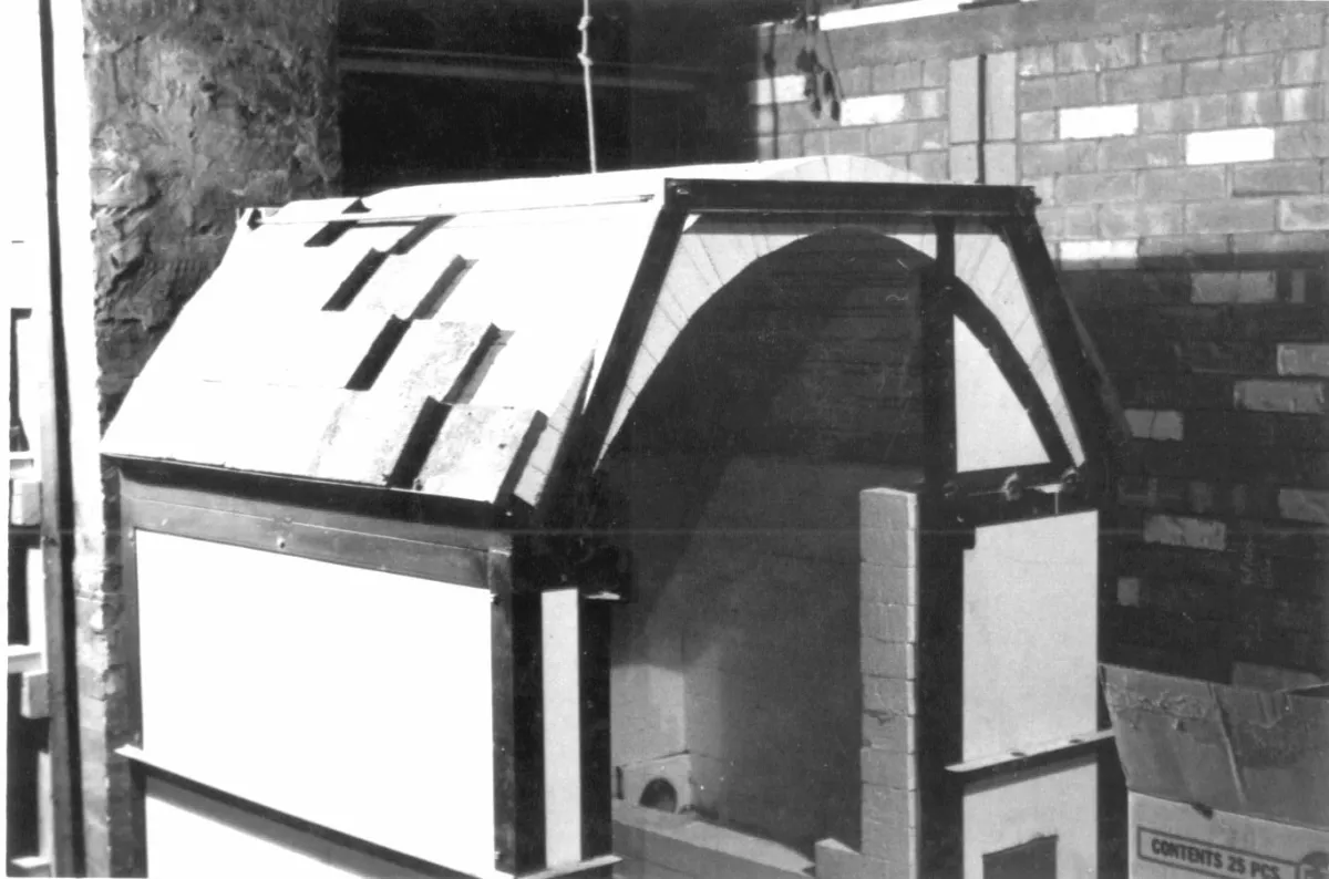 Lindoe gas kiln - Adding asbestos boards to roof