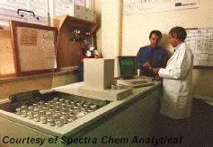 XRF machine in use