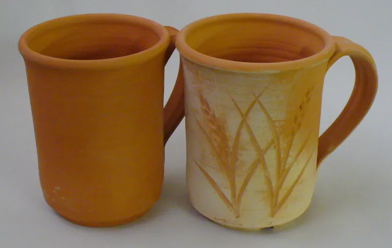 The same clays and firing, but one tiny difference