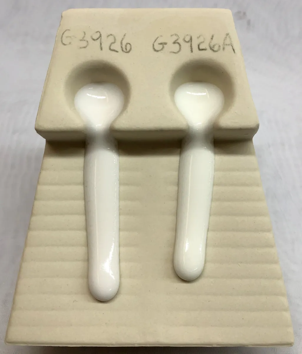 Melt flow test comparing tin and zircon