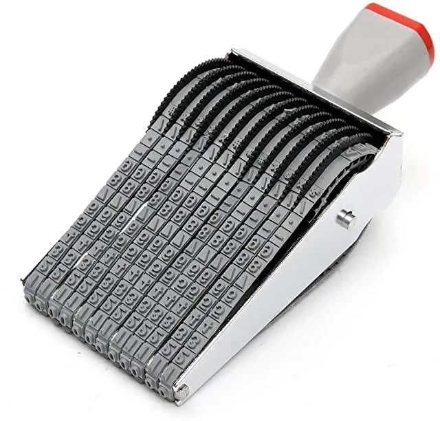 12 digit rolling stamp
