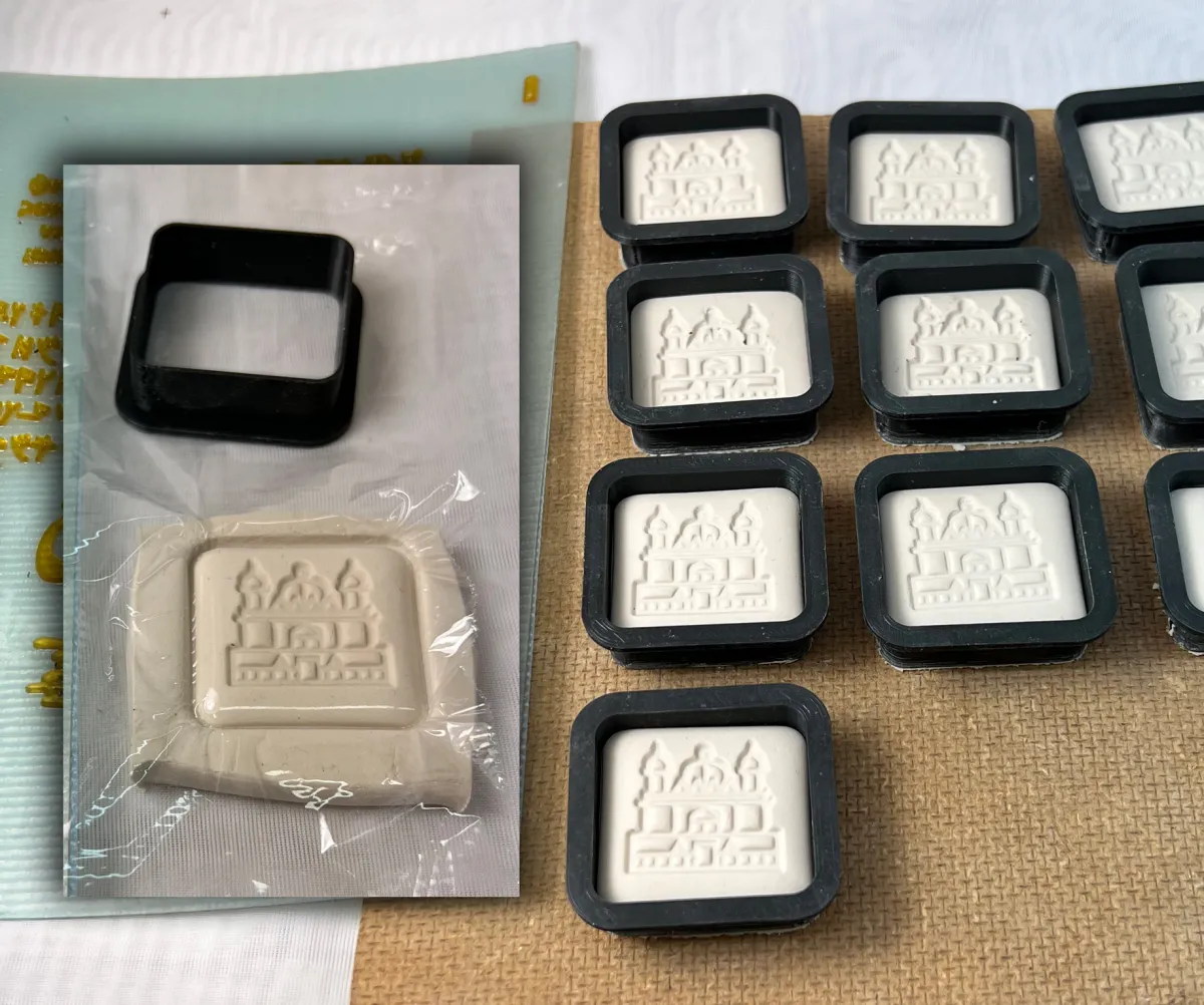 Cookie cutting Polar Ice tiles