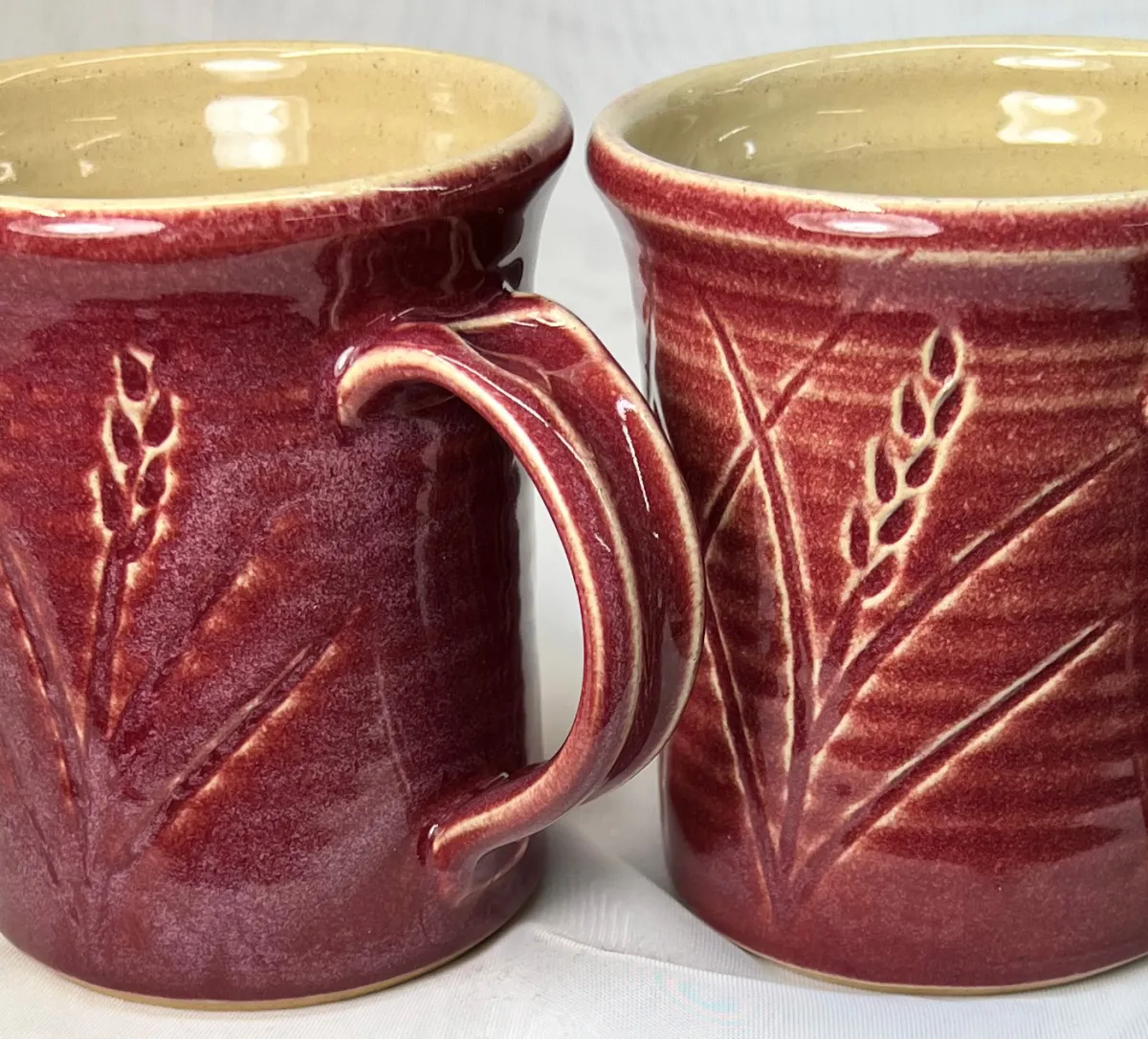 Chrome tin glazed mugs - bad and good