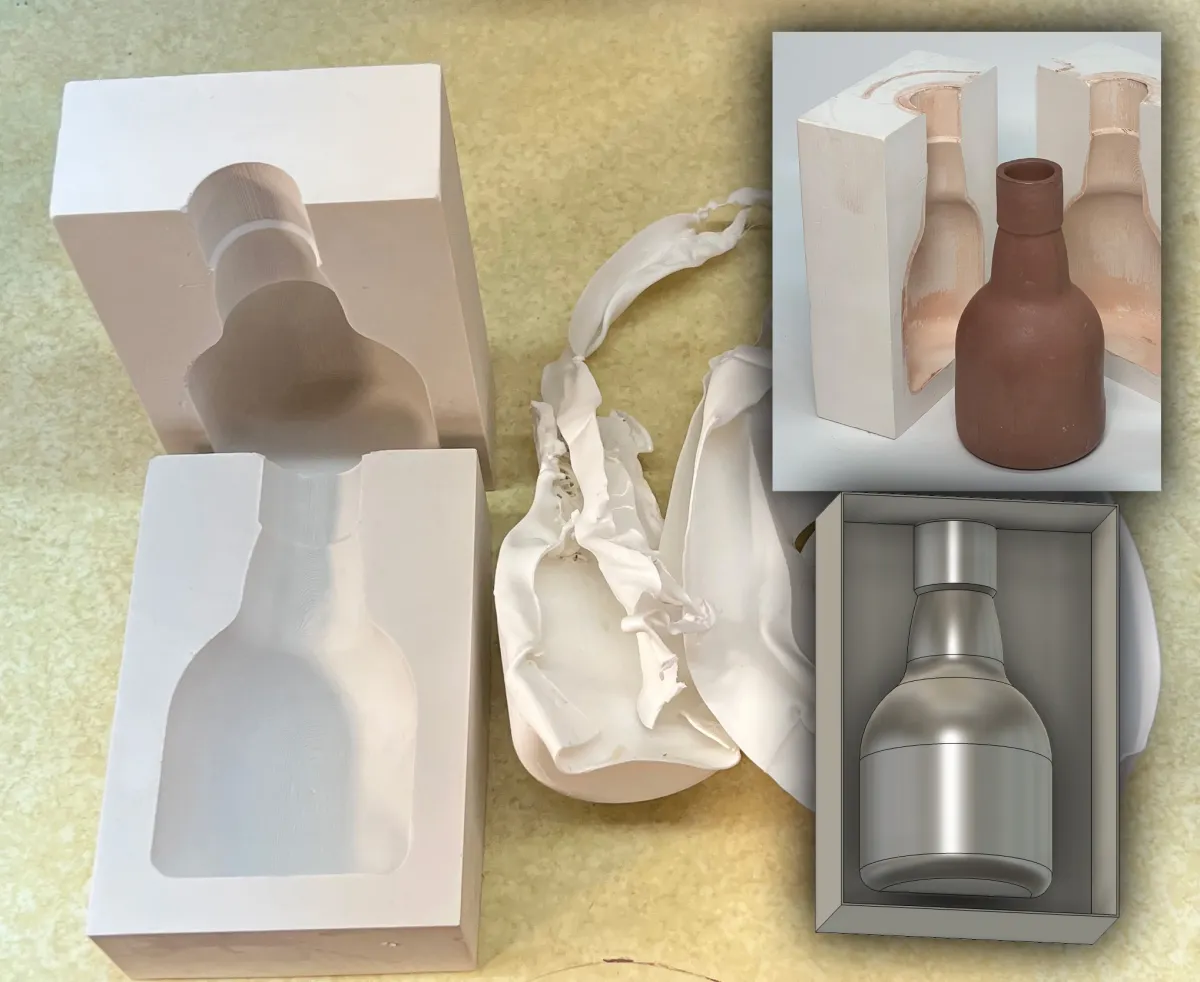 Prototype plaster mold using 3D printing