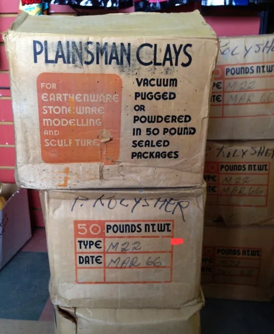 Vintage boxes of Plainsman Clay found. From 1966!