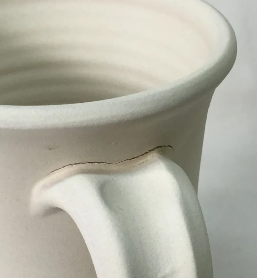 This appears to be a drying crack, but it is not
