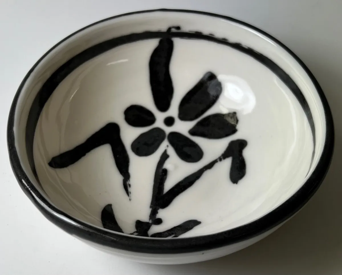 Black underglazed bowl