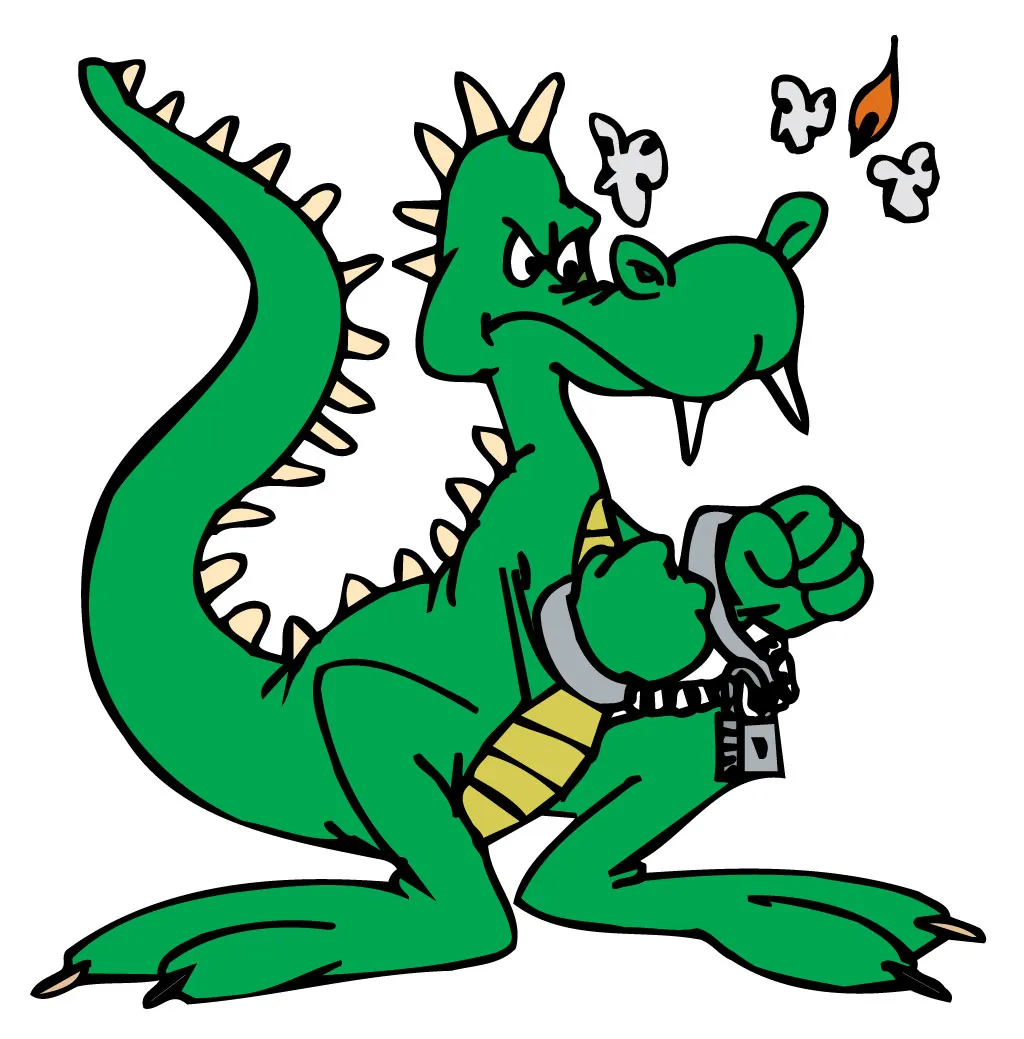 Handcuffed dragon