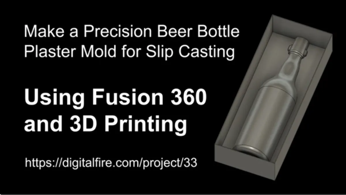 3D print a beer bottle mold