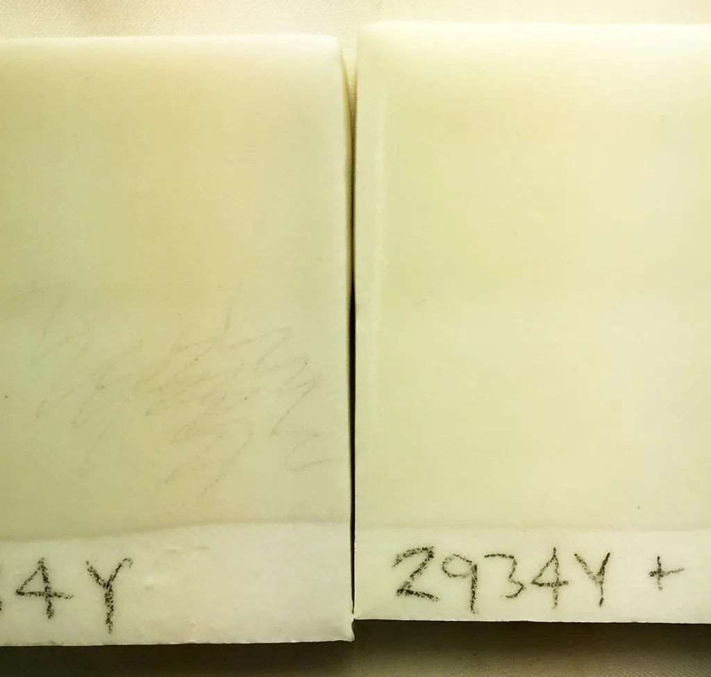 Cutlery marking glaze fixed