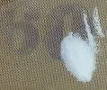 Salt on a 60 mesh sieve, some goes through some does not