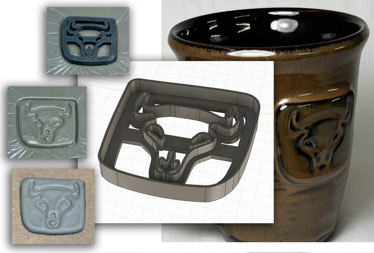 3D printed cookie cutter and stamper