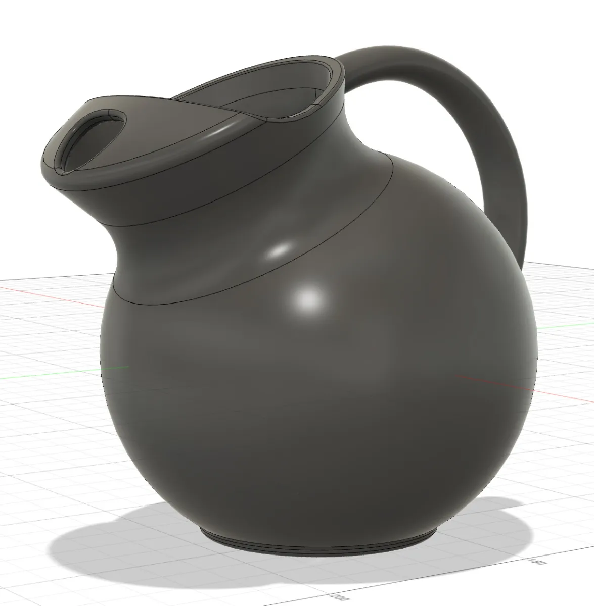 Medalta ball pitcher 3D drawing