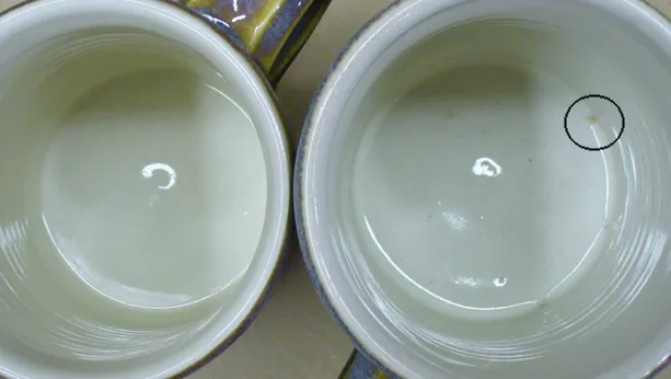 Two glazes. One crawls, the other does not. Why?