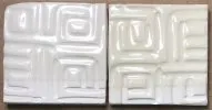Two transparent liner glazed mugs