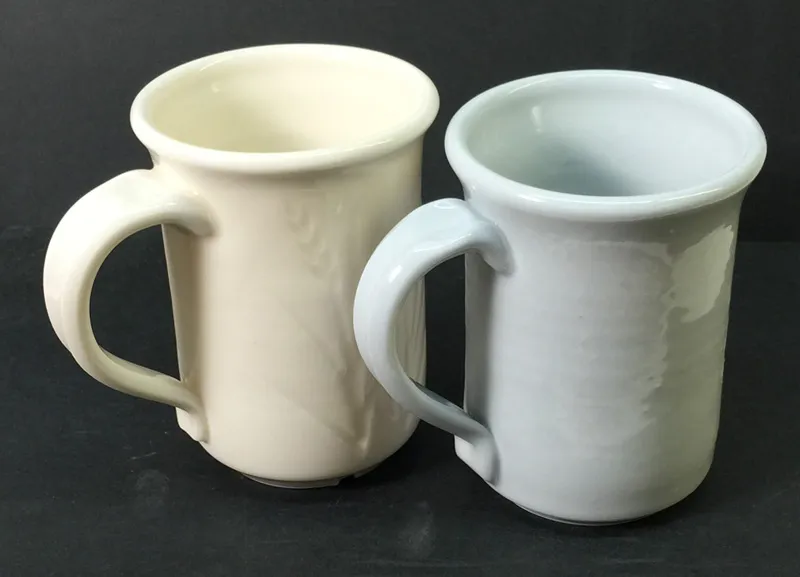 Could oxidation porcelain look like reduction blue porcelain?