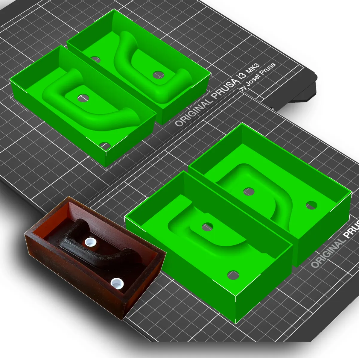 Block and case handle molds