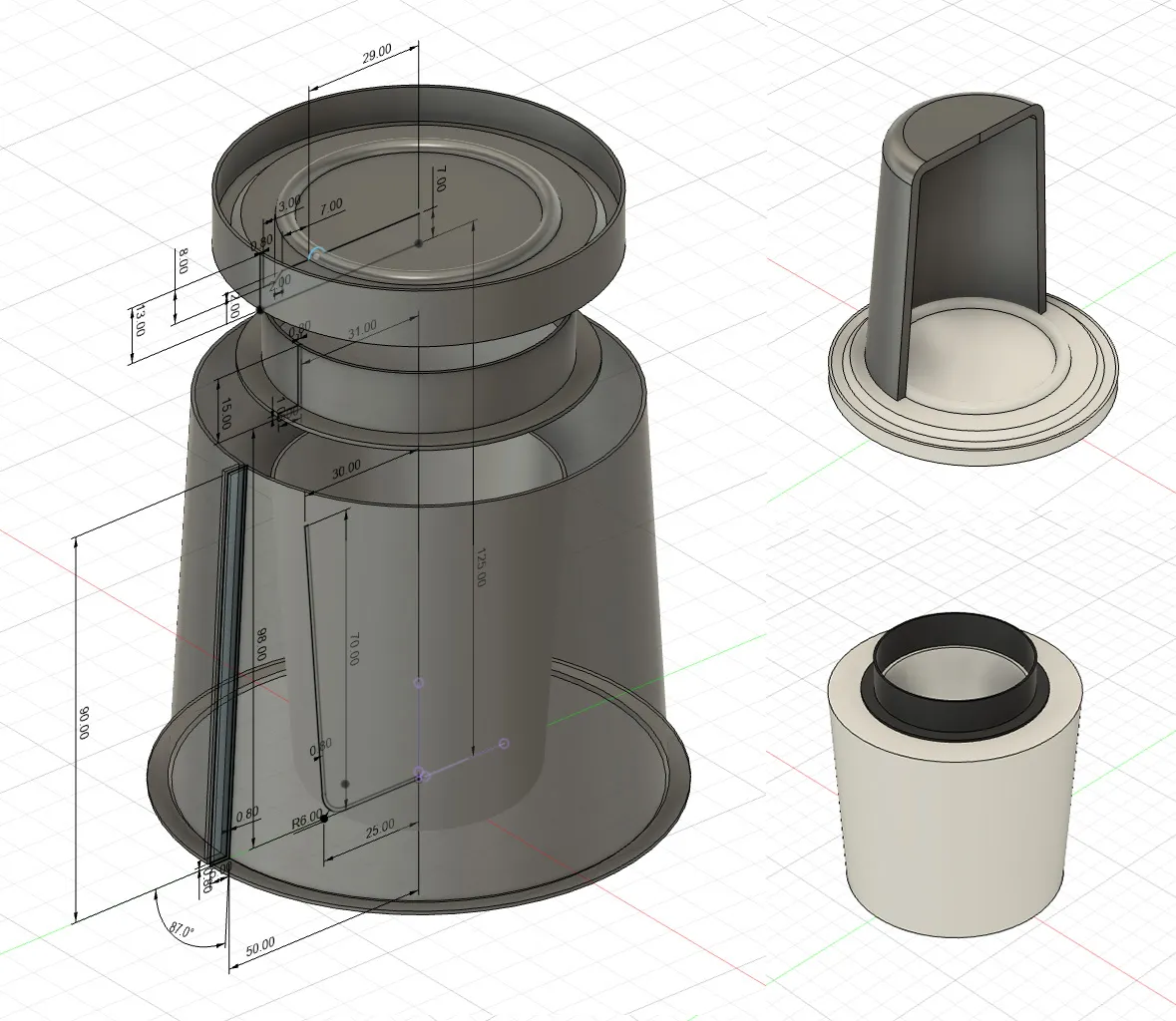 Bona china 3D printed mold pieces