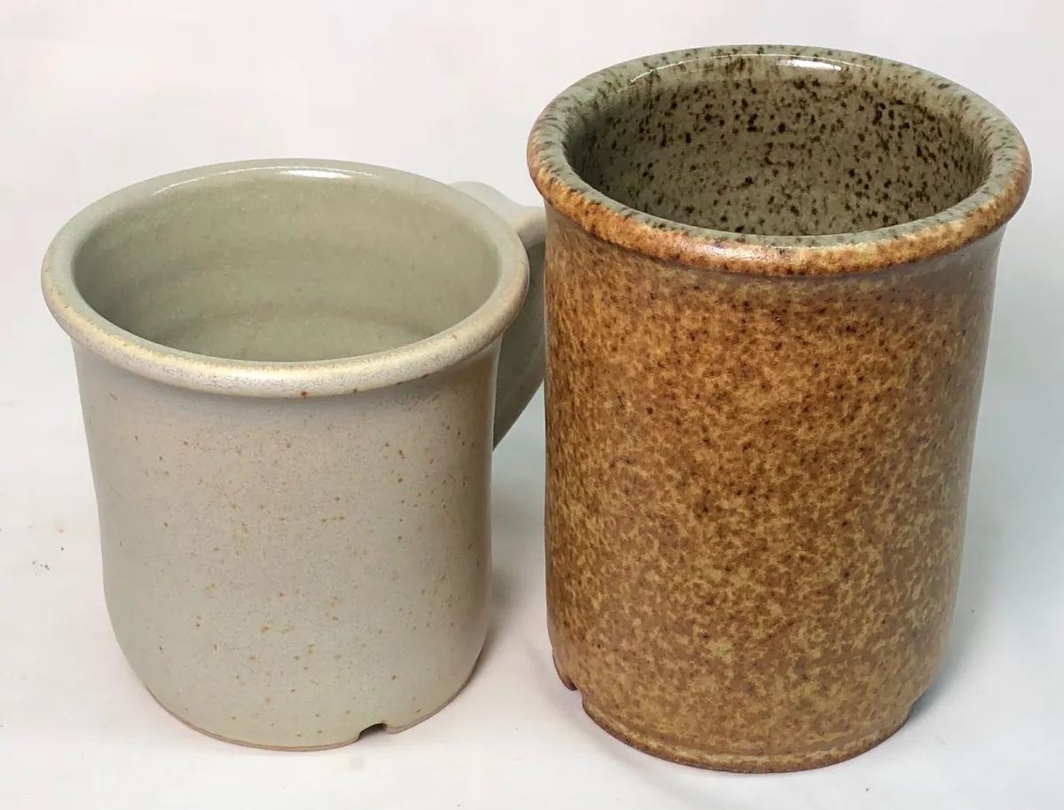 The same bamboo glaze on light and dark bodies at cone 10R!