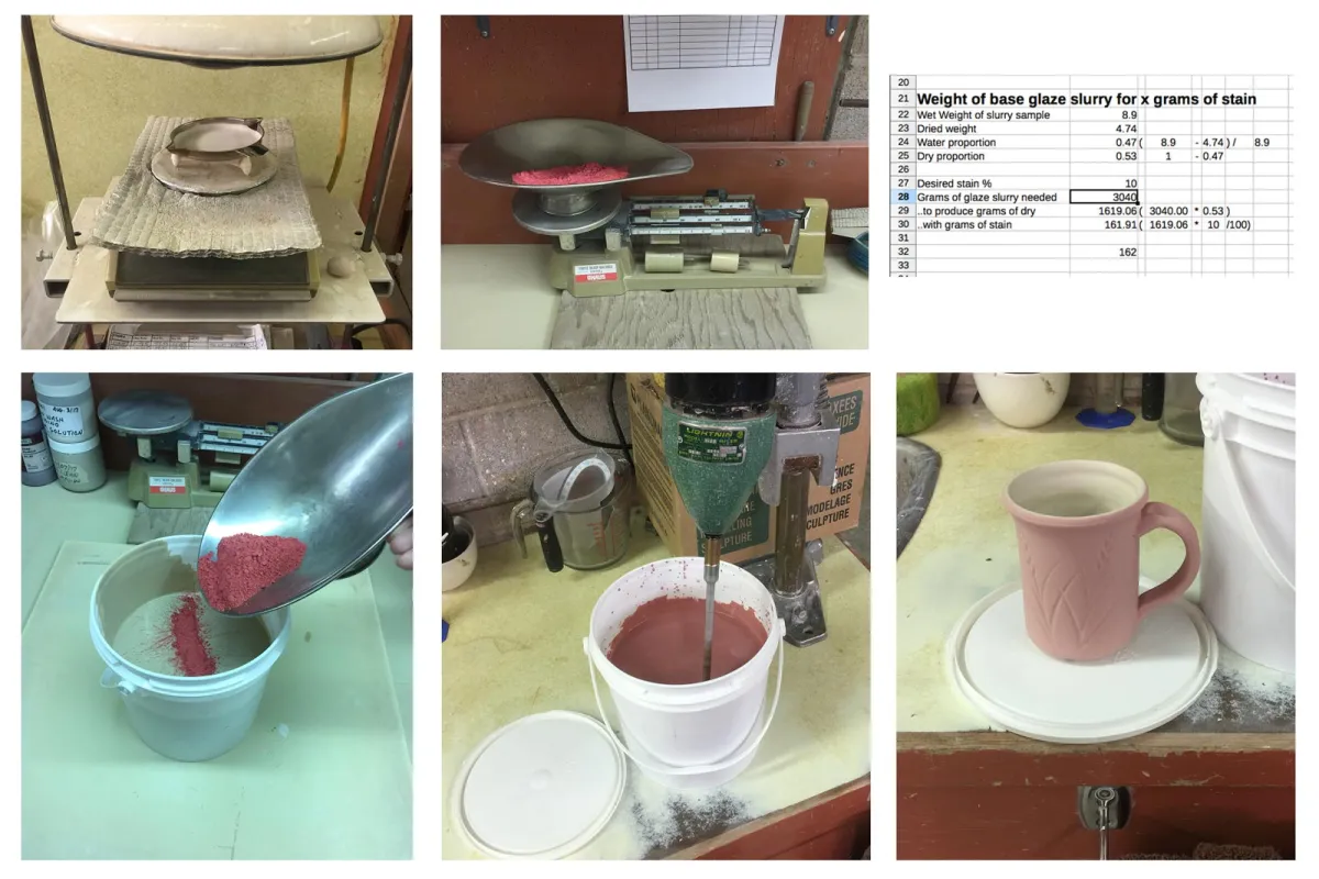 I have 161 grams of stain. I need to mix it into how much clear glaze slurry?