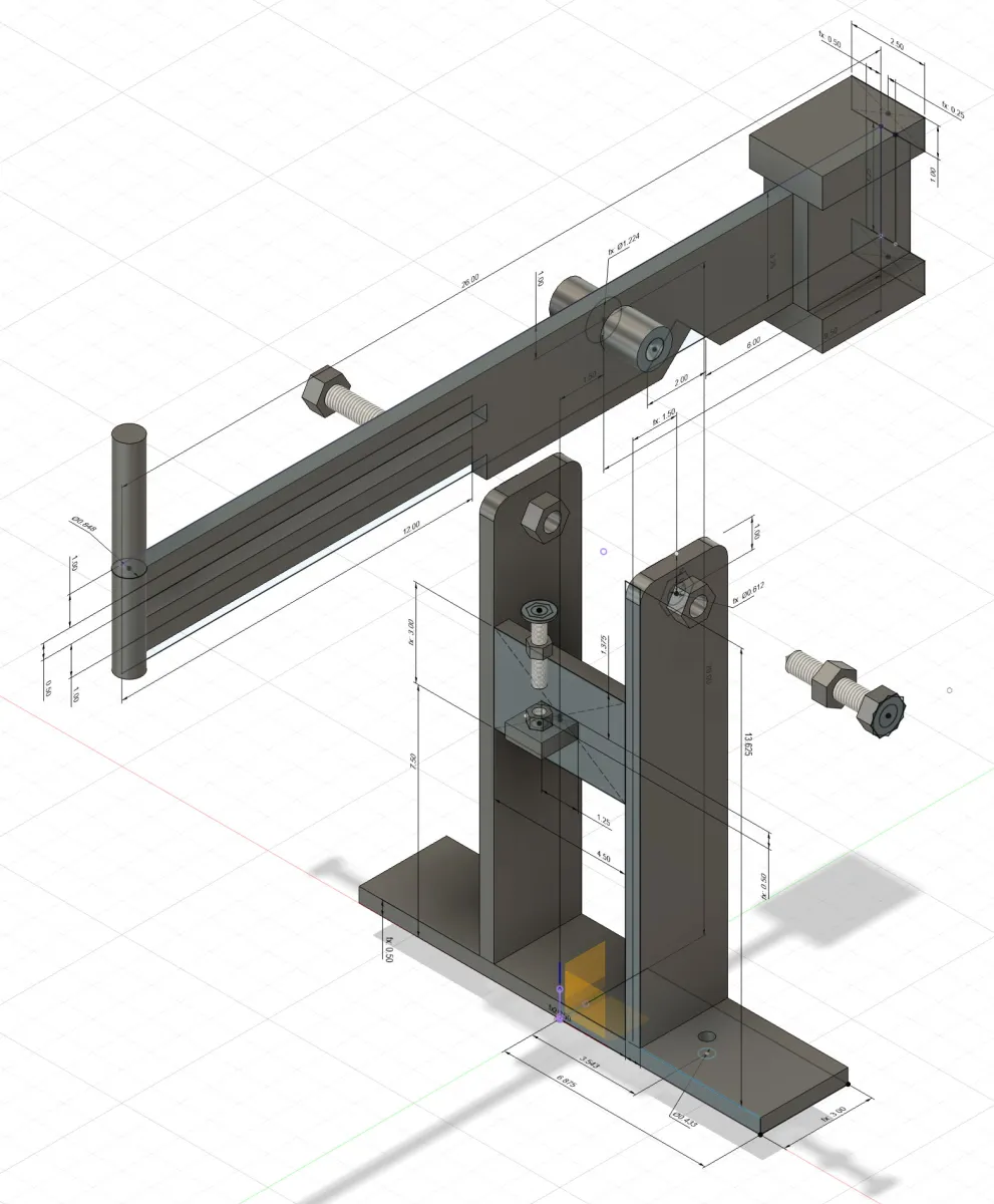 Jigger arm assembly
