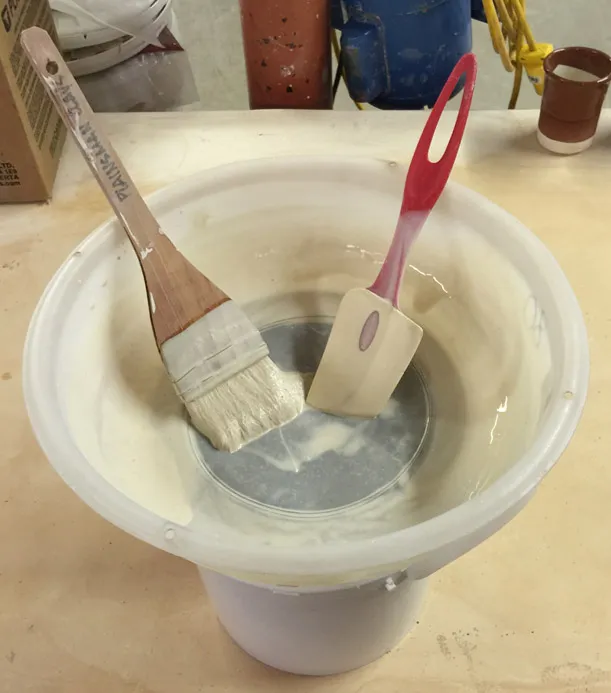 Going to screen a glaze? Use the brush, not the spatula