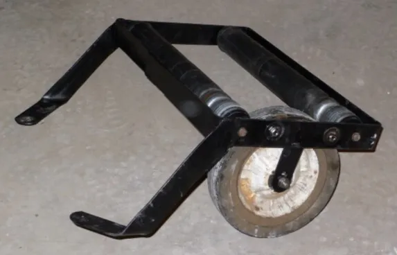 DIY wheel mount ball mill rack
