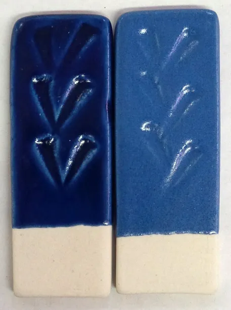 What happens when you opacify a colored glaze?