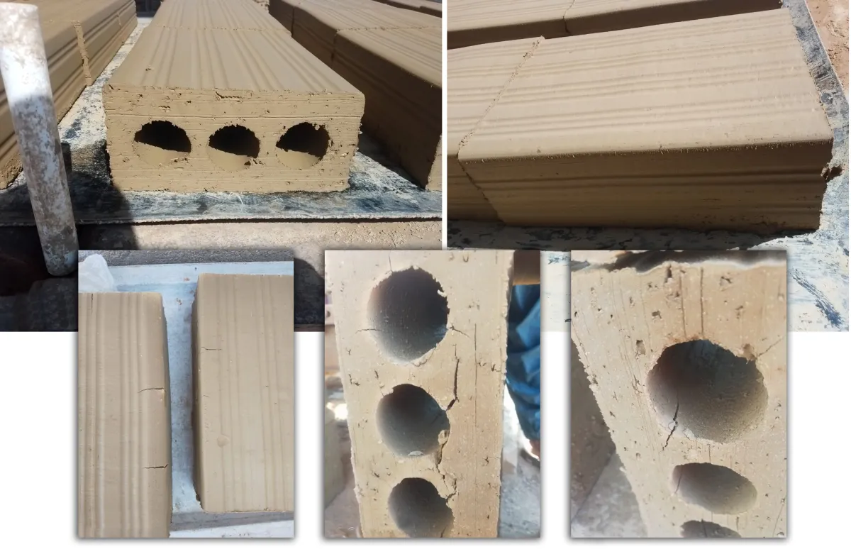 Bricks cracking during drying
