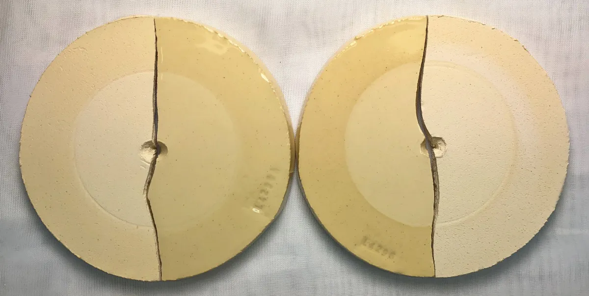 The effect of body soluble salts an a clear ceramic glaze