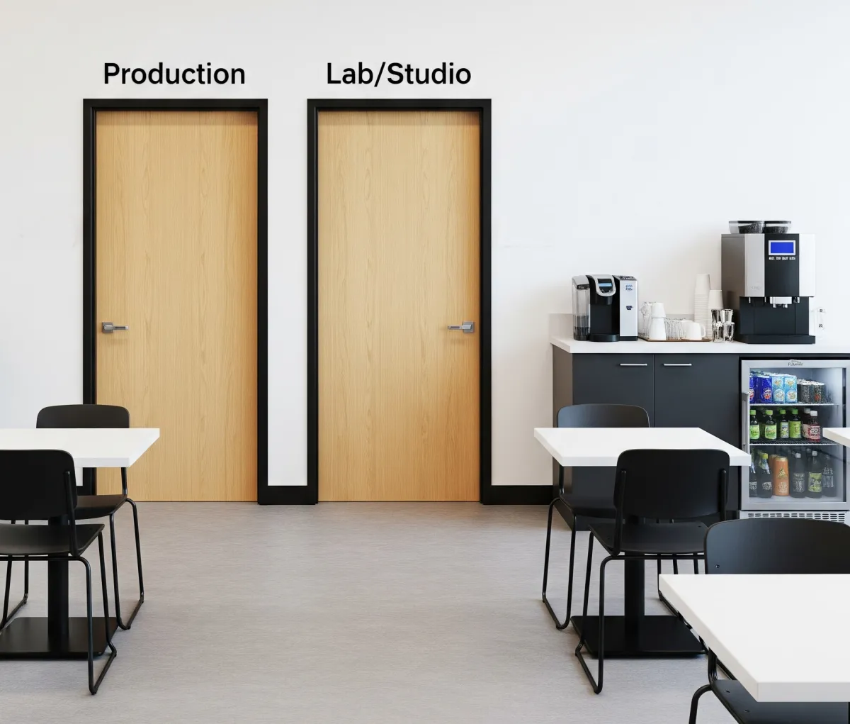 Lab and production close together