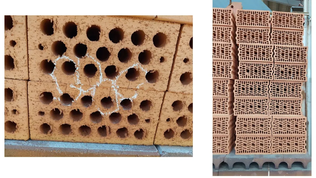 Cracking bricks out of kiln