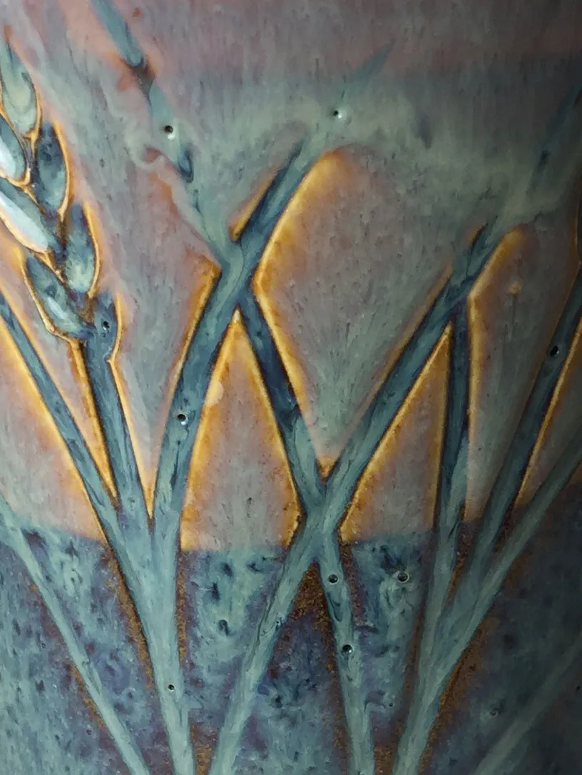 Rutile blue reactive glazes often do not refire well