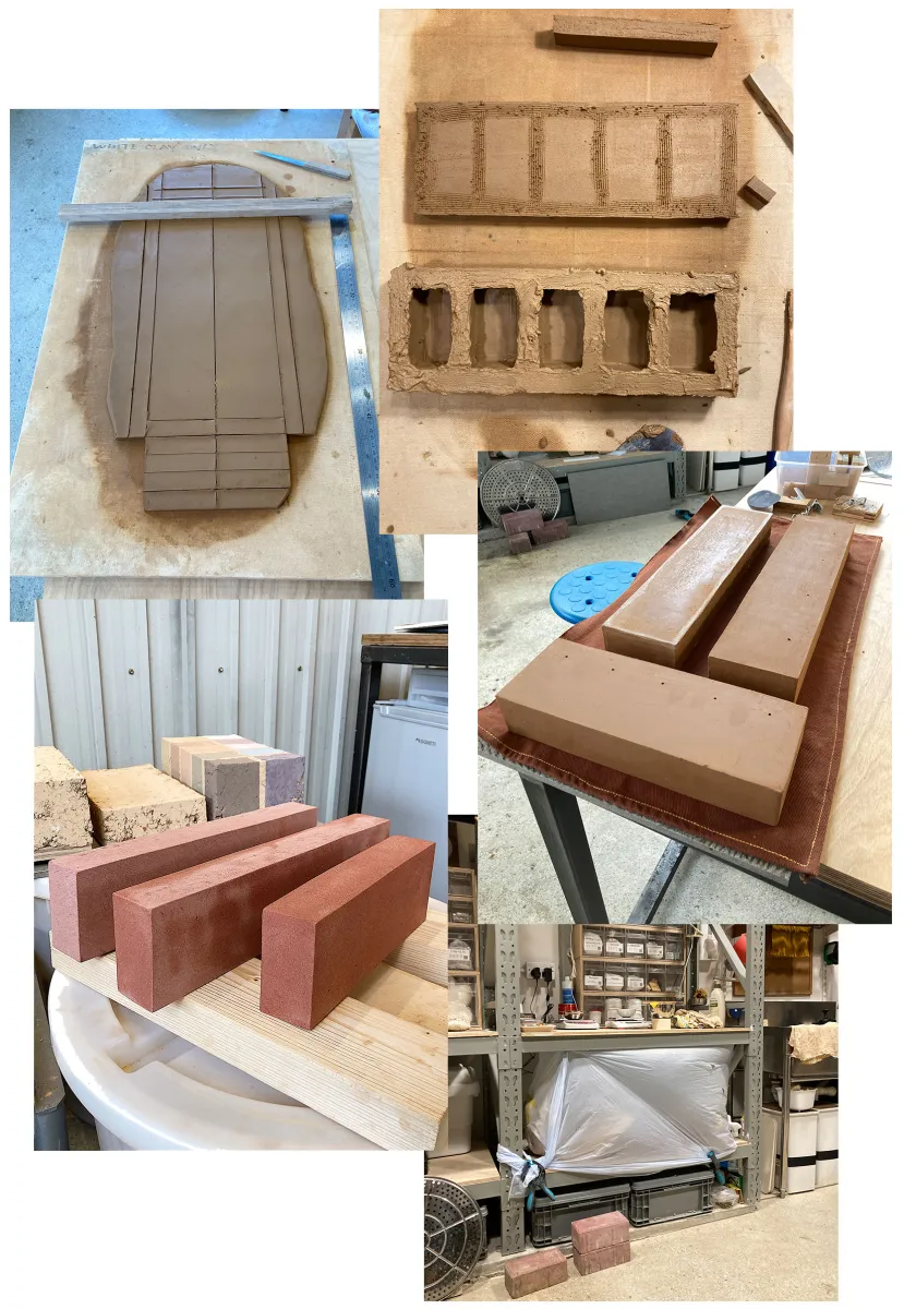 Clay block construction