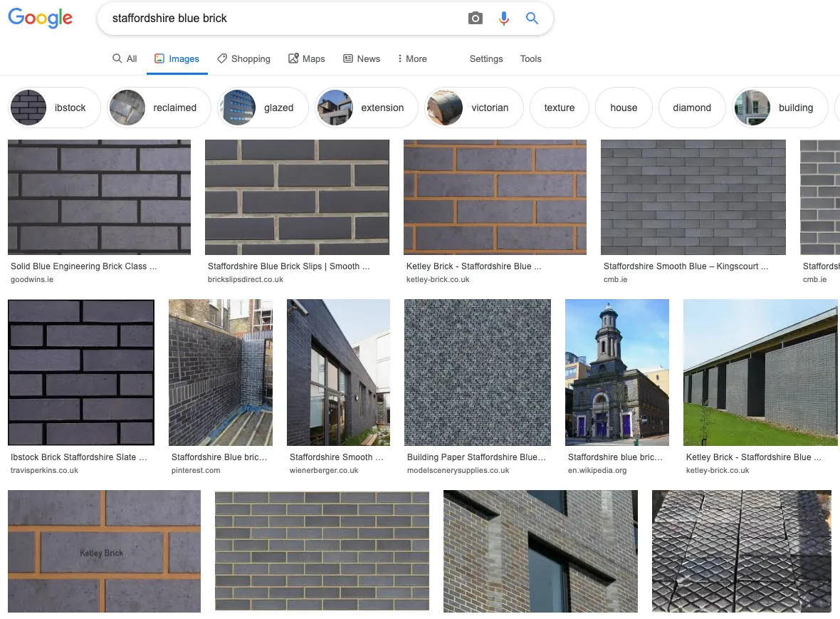 Blue brick is made by reduction-firing high-iron clays to near vitrification