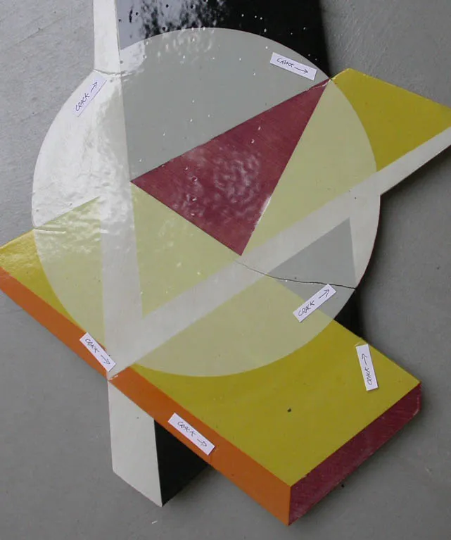 Tile having angular shape is cracking at vertexes