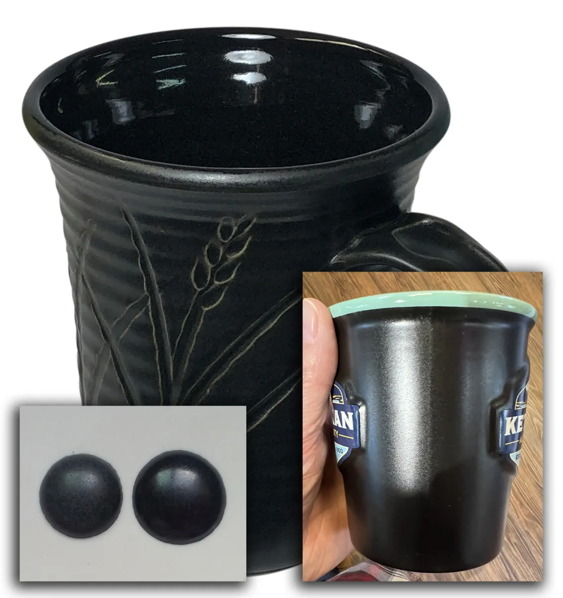 Make your own black glaze