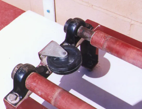 Ball mill rack casters 2