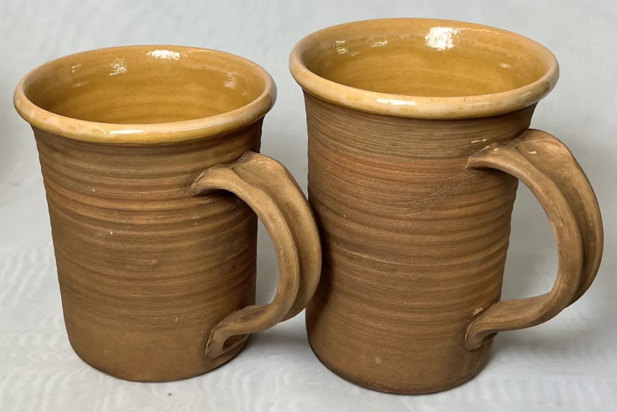 Milk glazed mugs