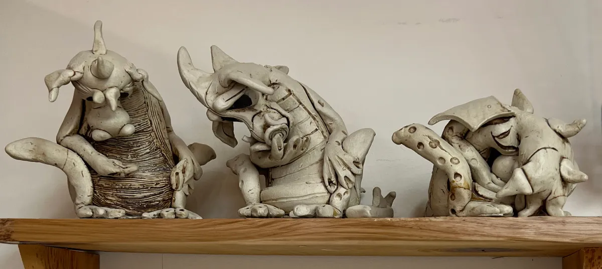 Here is what can happen when a stoneware clay is overfired